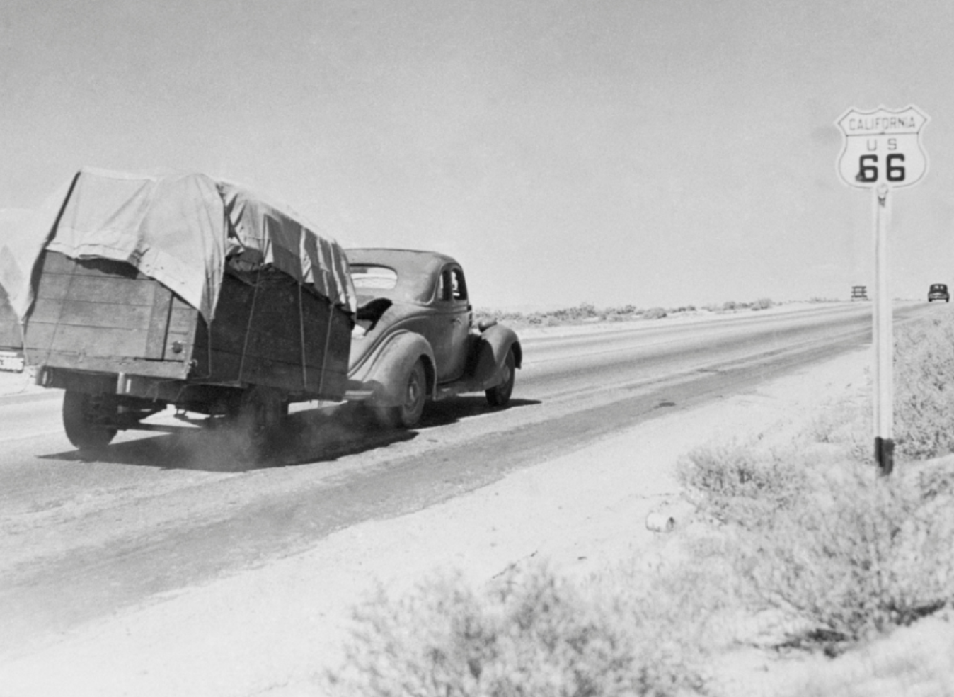 route 66 decertified highway signs removed - Californ Us 99